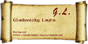 Gladovszky Laura névjegykártya